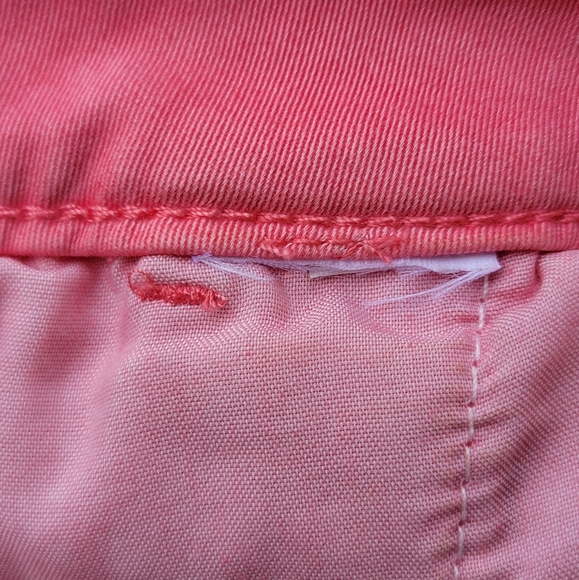 American Eagle Midi Twill Coral Pink Chino  Shorts Women's Size 8 - Picture 12 of 13